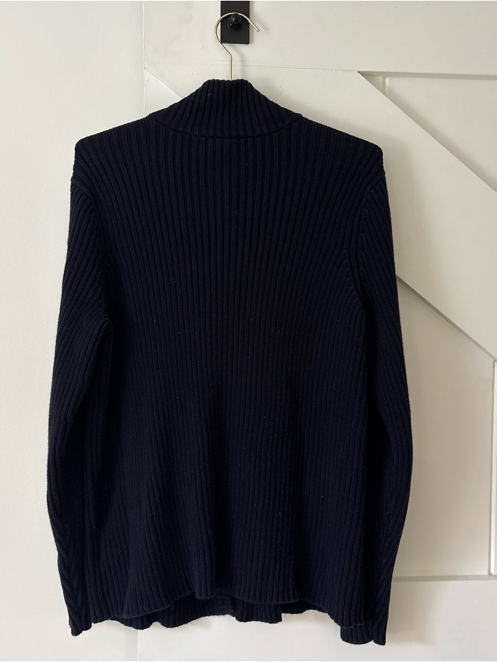 Lauren Ralph Lauren Anchor Blue Cardigan Buttons Sweater Woman’s Size 1X Navy - Picture 2 of 11